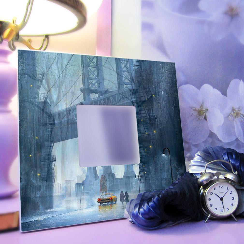 Дзеркало декоративне Дощовий Нью-Йорк Бруклінський міст 260х260 мм (M00068) - фото 3 Дзеркало декоративне Дощовий Нью-Йорк Бруклінський міст 260х260 мм (M00068) - фото 3