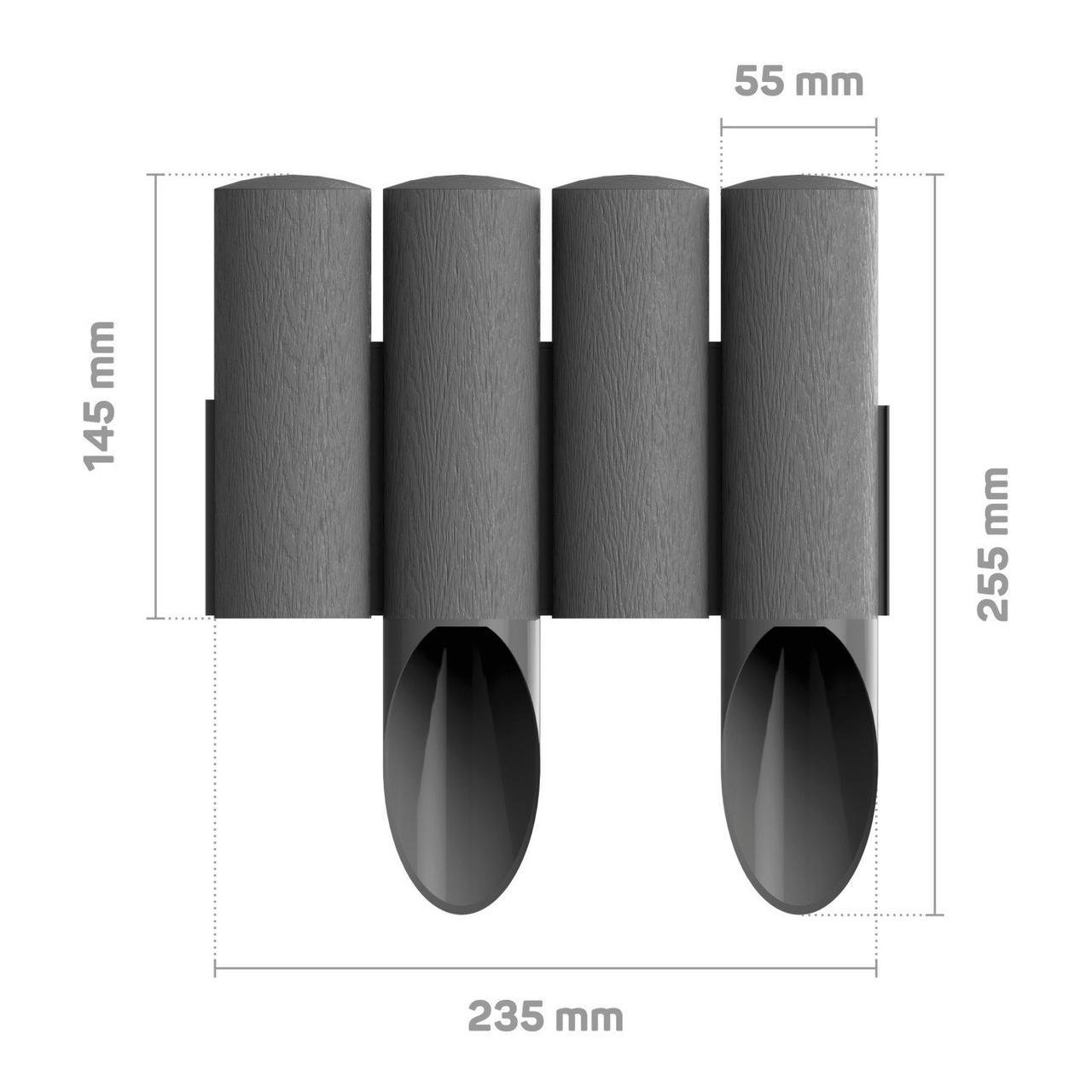 Газонне огородження Cellfast Standard 2,3 м Сірий (34-044) - фото 2