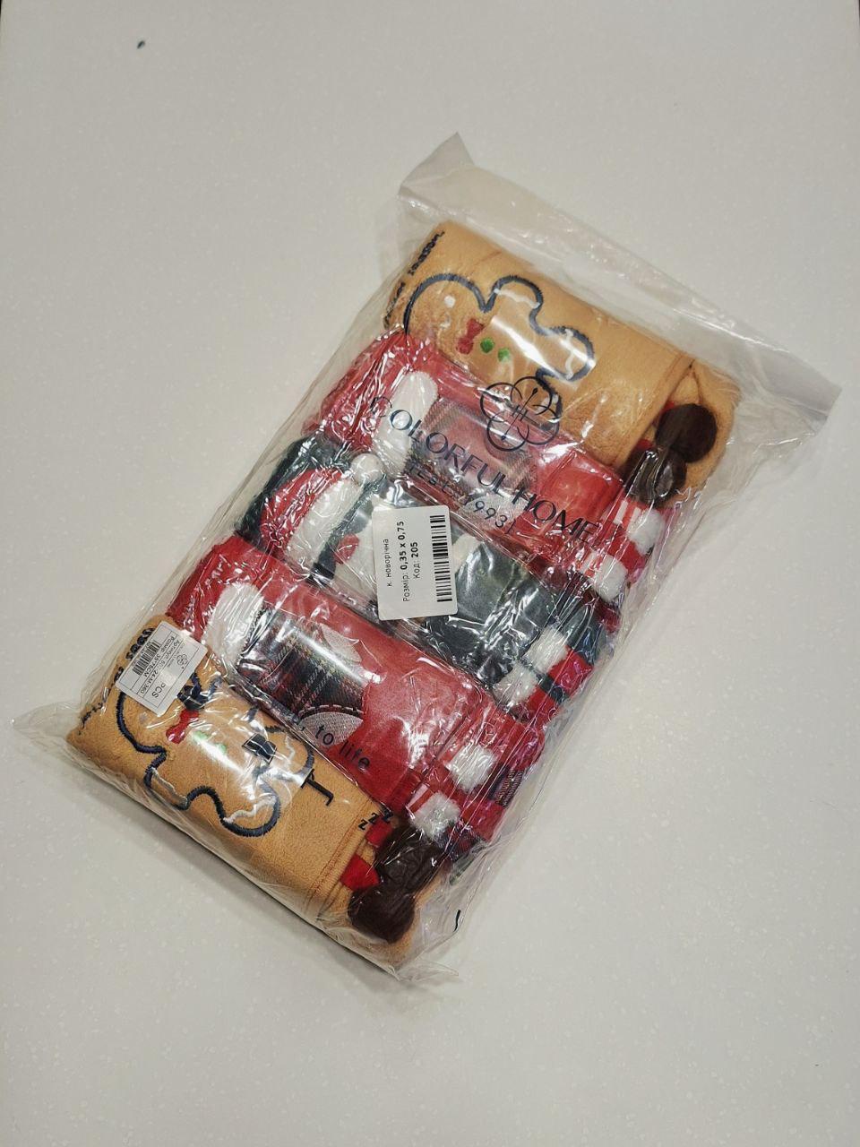 Набір новорічних рушників Colorful Home з петелькою з мікрофібри 35х75 см 5 шт. (1608) - фото 2 Набір новорічних рушників Colorful Home з петелькою з мікрофібри 35х75 см 5 шт. (1608) - фото 2