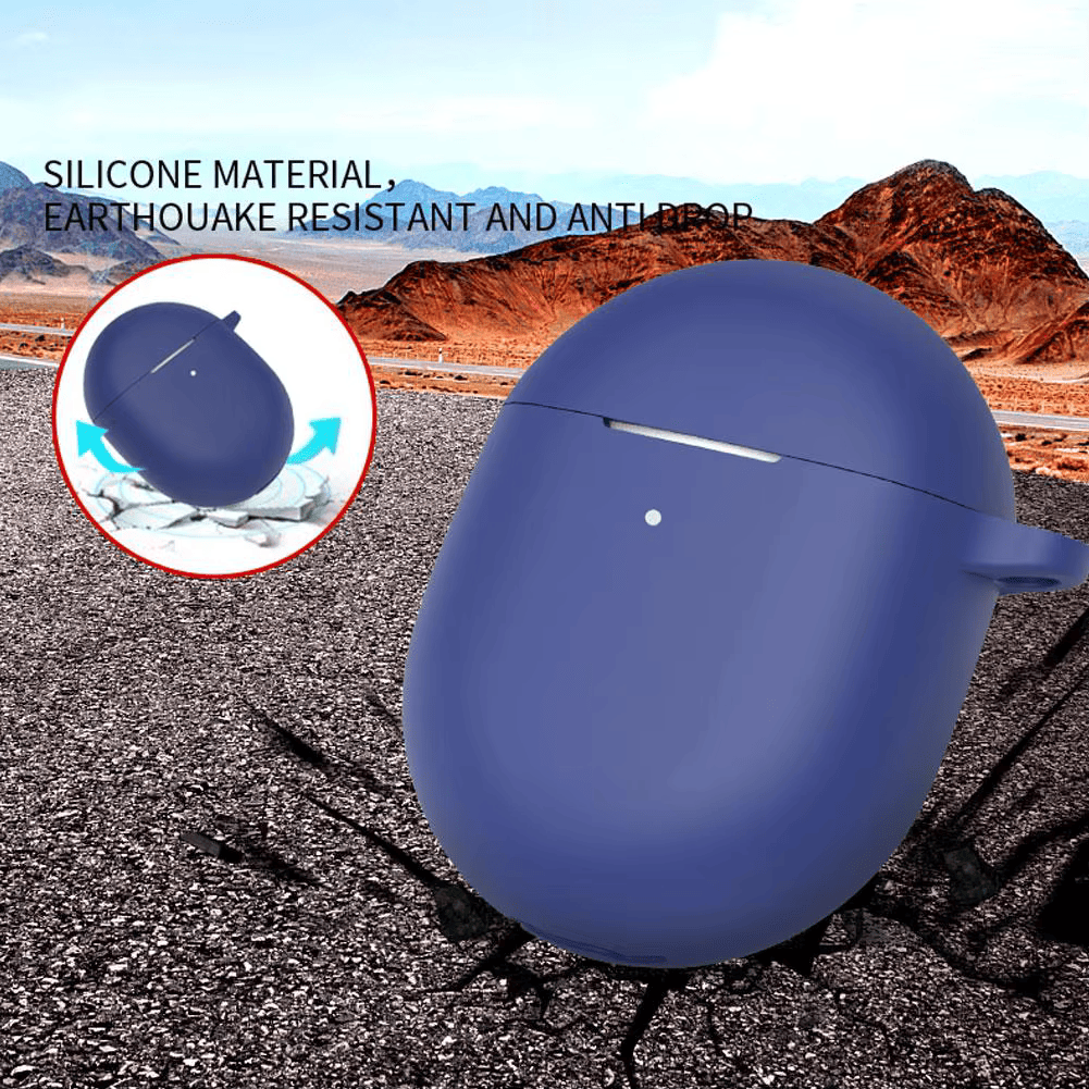 Чехол силиконовый для Google Pixel Buds Pro/Buds Pro 2 с карабином Красный (2442204302) - фото 5