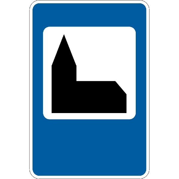 Дорожный знак прямоугольный Фабрика знаков 5.68 900х600 мм (504071-11)