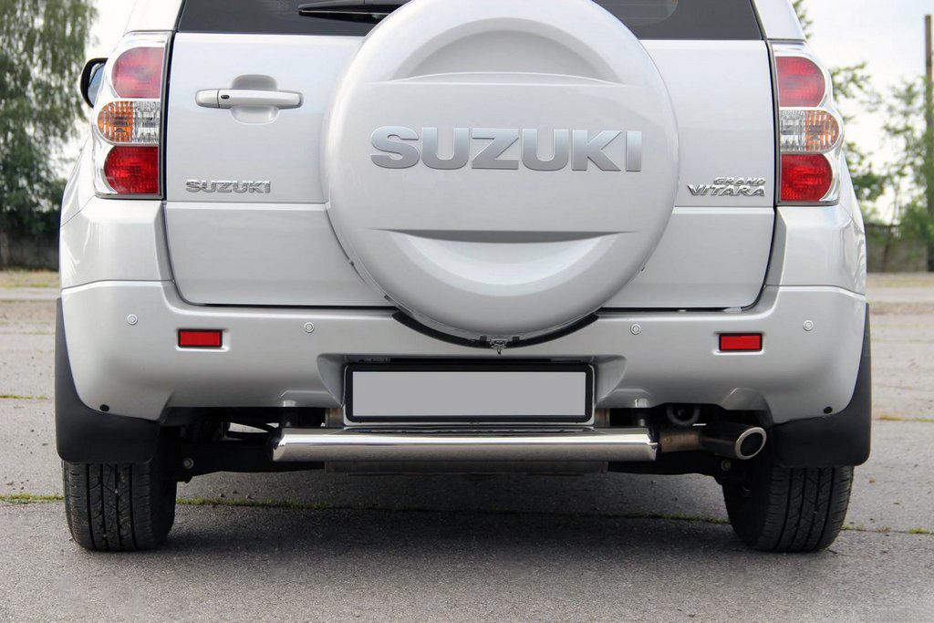 Задняя защита AK002 CAN для Suzuki Grand Vitara 2005-2017 гг. нержавеющая сталь Хром