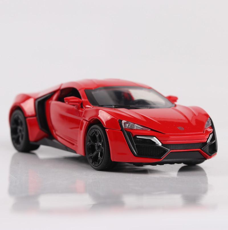 Игрушечная машинка Lykan HyperSport металлическая/инерционная машинка горящие фары 1:32 (VA-1333914164)