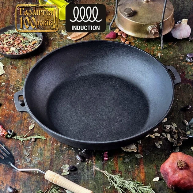 Сковорода Maysternya чугунная 34х7 см 1,7 л (22720420) - фото 2 Сковорода Maysternya чугунная 34х7 см 1,7 л (22720420) - фото 2