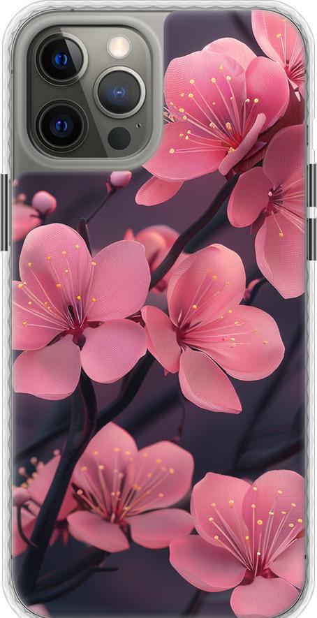 Чехол на iPhone 12 Pro Max Пурпурная сакура (6075pc-2054-42517)