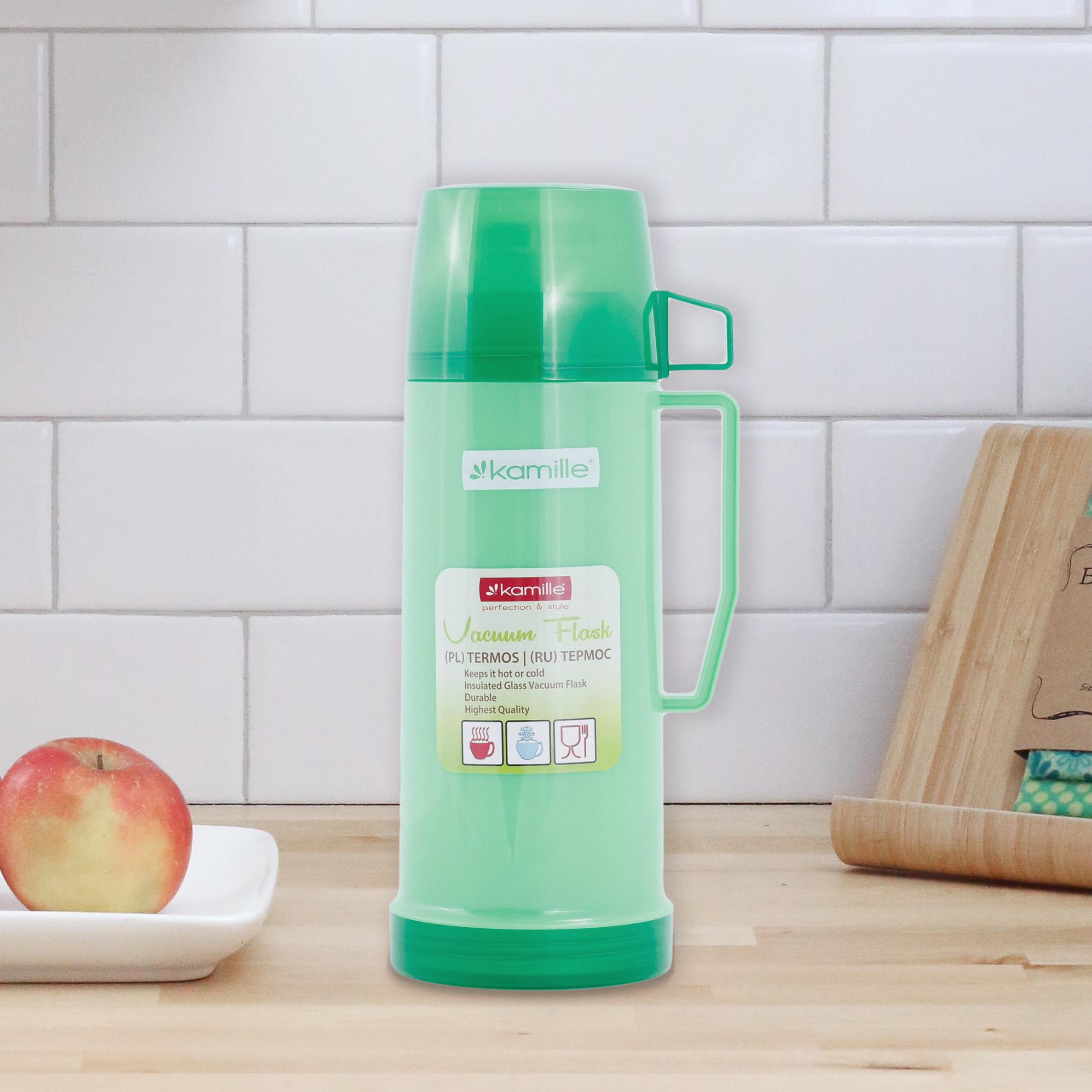 Термос Kamille 450 мл зі скляною колбою Зелений - фото 8 Термос Kamille 450 мл зі скляною колбою Зелений - фото 8