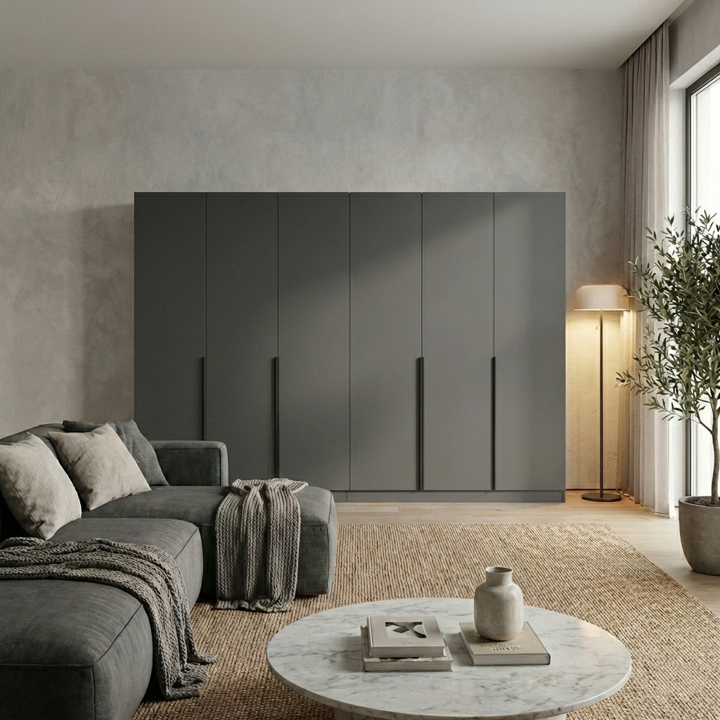 Шкаф распашной Viant Сіті 6 дв. С16 2700х500х2200 Антрацит