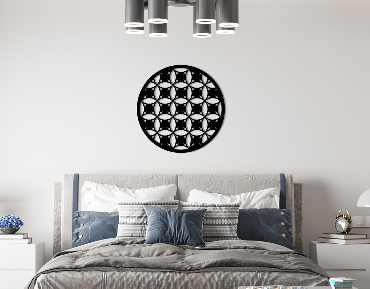 Декоративное панно на стену Upwood Decor Circle-056 34 70х70 см Black (1580332886)