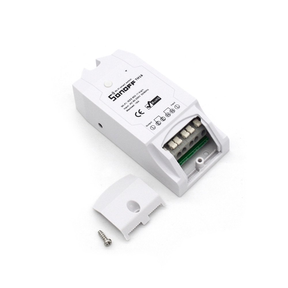 Wi-Fi выключатель Sonoff TH16 16A/3400B с датчиком температуры и влажности AM2301 (707983701) - фото 2