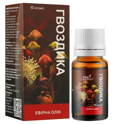 Эфирное масло Фитопродукт Гвоздика для гидролипидного баланса кожи 10 мл (4820159305131)