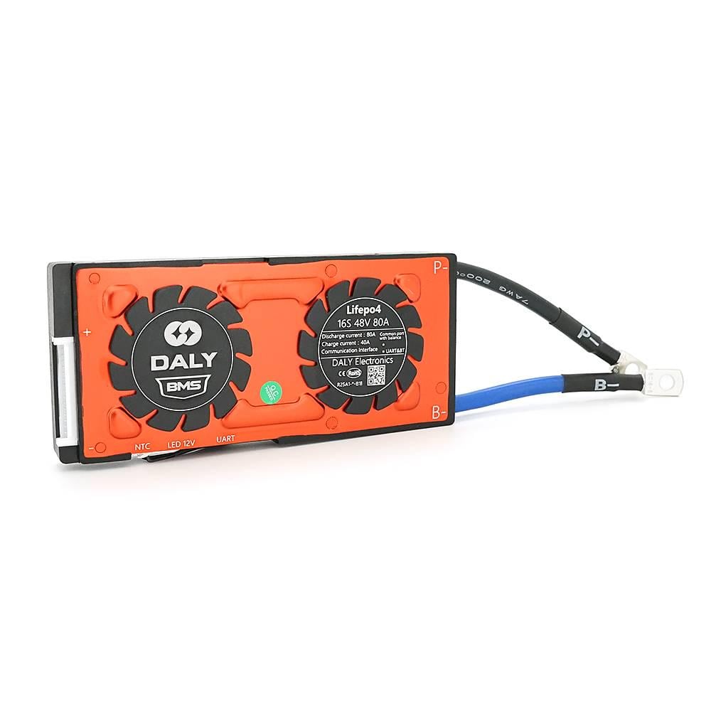 Плата BMS smart DaLy LiFePO4 48V 16S 80A з Bluetooth (32006)