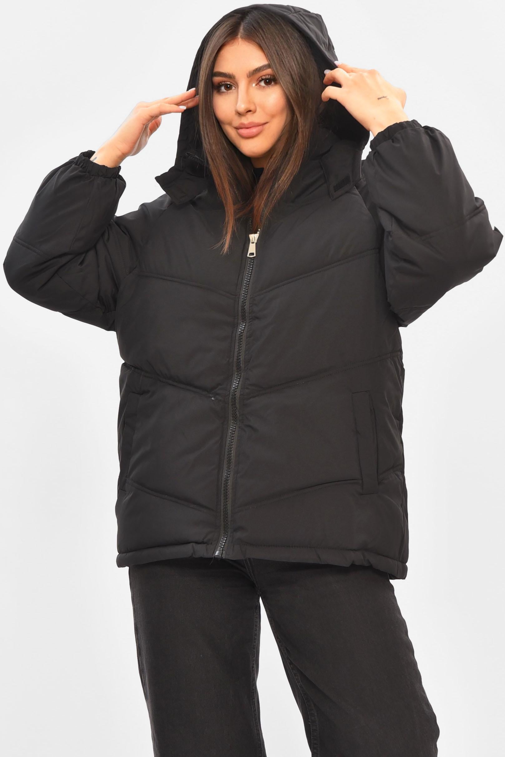 Куртка женская демисезонная XL Черный (205425)