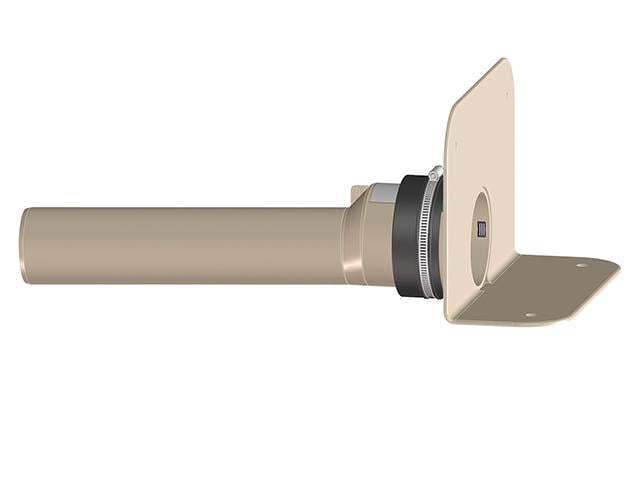 Воронка для кровли крыши с ПП-фланцем и соединительной трубой из ПП DN75 мм (HL68F.0/75)