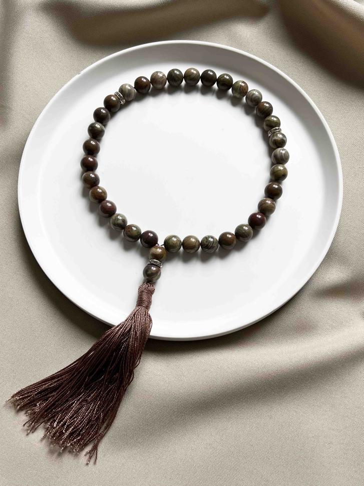 Чотки з яшми Коричневий (5412) - фото 1 Чотки з яшми Коричневий (5412) - фото 1