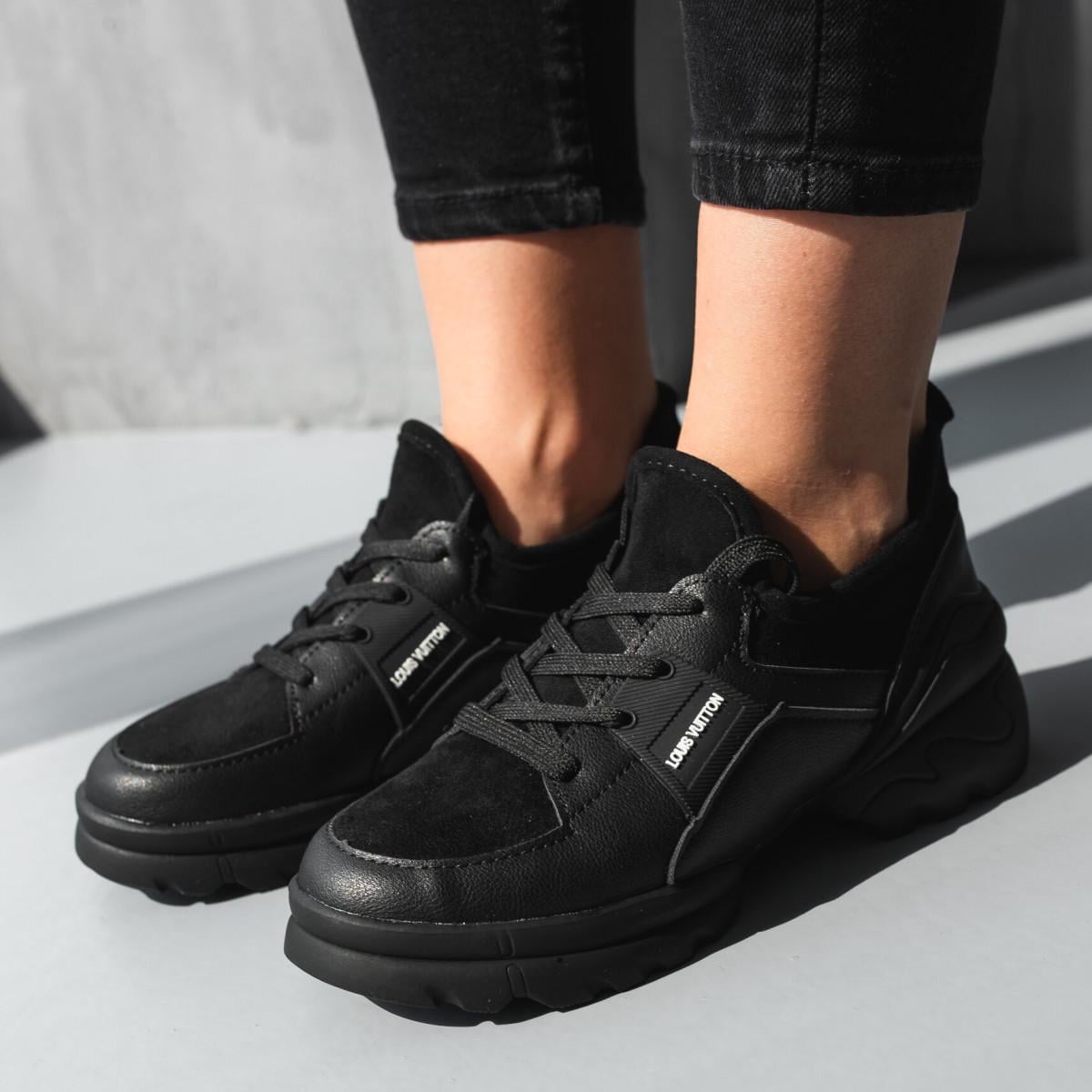 Кроссовки женские Fashion р. 38 24 см Черный (3696)