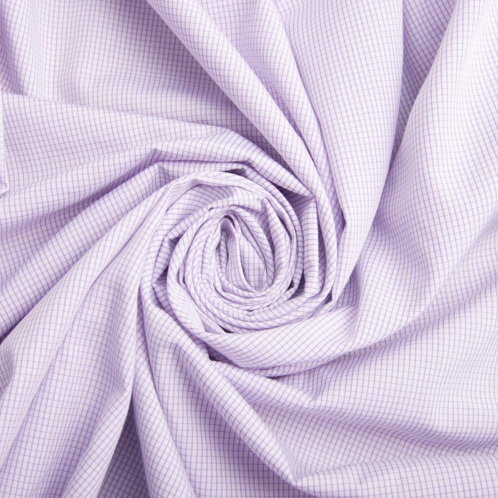 Ткань рубашечная клетка Розовый/Сирень (11251)