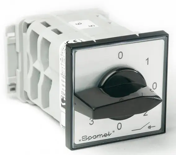 Переключатель фаз Spamel 63А на дин-рейку SK63-2.866/S10 0-1/0-2/0-3 (23649862)