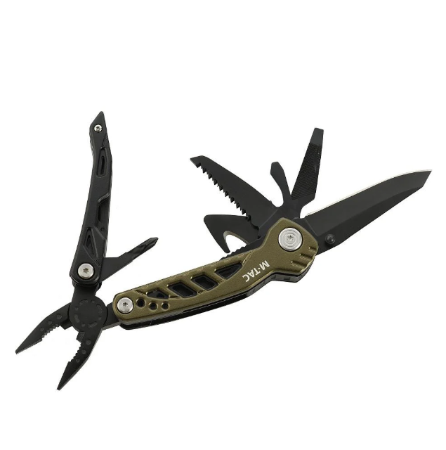 Мультитул складной тактический M-Tac 7в1 плоскогубцы/нож Type 2 Olive/Black (9161)