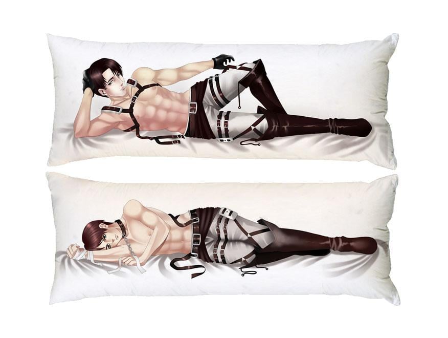 Подушка дакимакура Эрен Леви Атака титанов Вторжение гигантов декоративная ростовая для обнимания 60x180 см (1834026029) Подушка дакимакура Эрен Леви Атака титанов Вторжение гигантов декоративная ростовая для обнимания 60x180 см (1834026029)