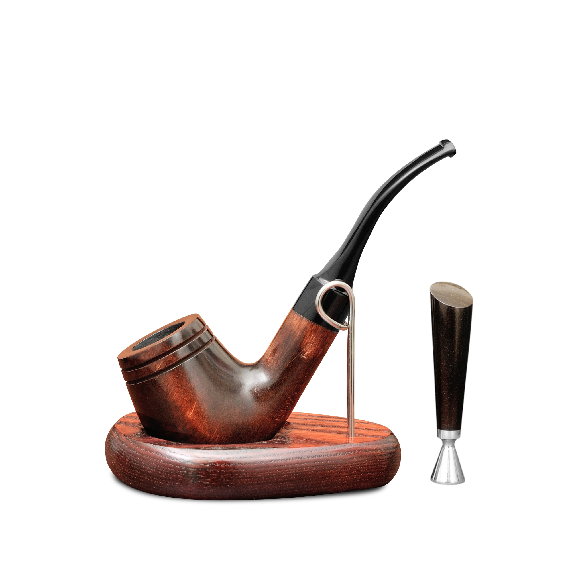 Курительная трубка KAFpipe Шерлок №232 Груша с подставкой/тампером