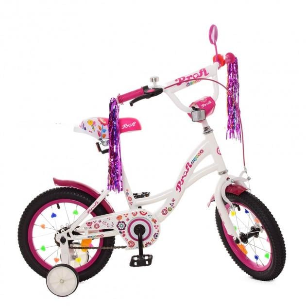 Велосипед детский Profi Bloom New 14" Белый (Y1425)