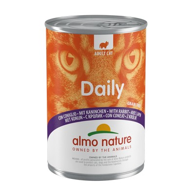 Консервированный корм Almo Nature с кроликом для взрослых кошек 400 гр.