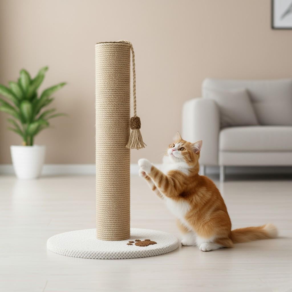 Когтеточка столбик для кошки 63 см