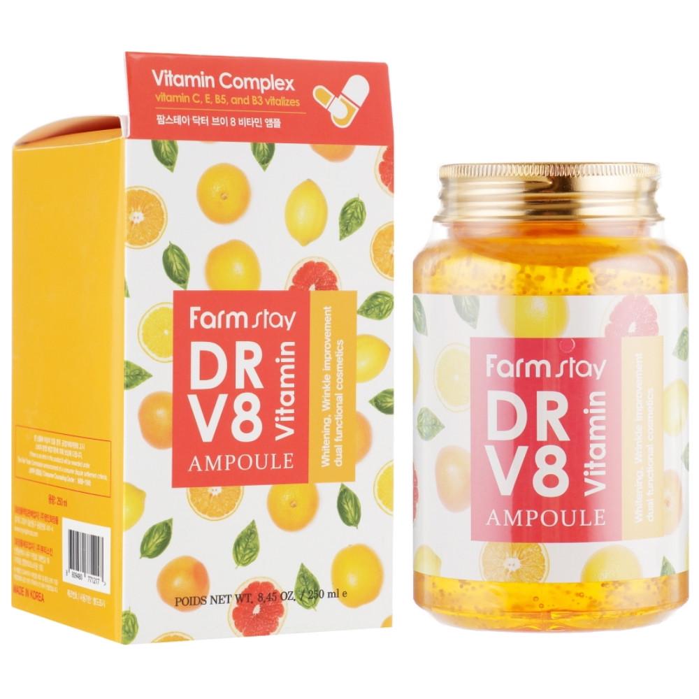 Сироватка для обличчя Farmstay Dr.V8 Vitamin Ampoule з вітамінним комплексом 250 мл (1130616334)