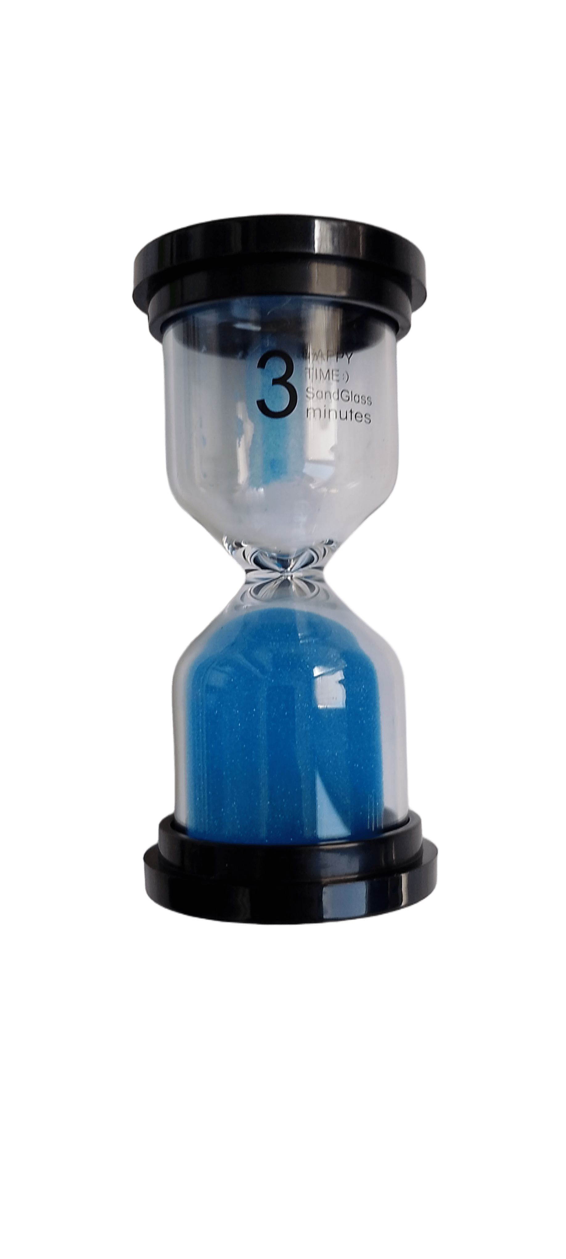 Часы песочные на 3 минуты стеклянные 4,5х10 см Синий (4084А)