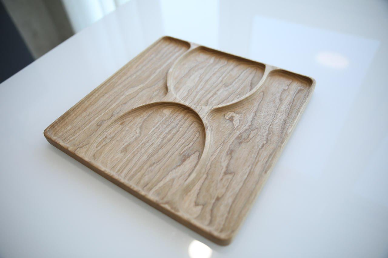 Менажниця Пісочний годинник Ясен 30х30х2 см (WD-24.1)