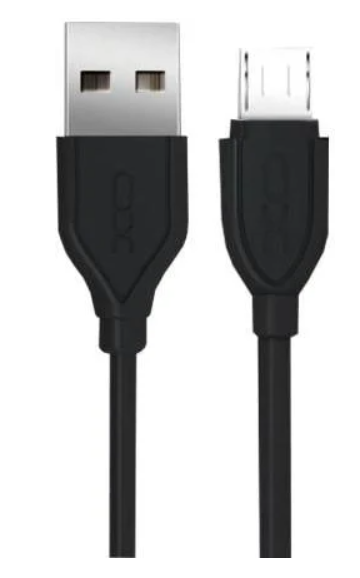 Кабель интерфейсный Xo NB8 USB-microUSB 1 м Black (07237)