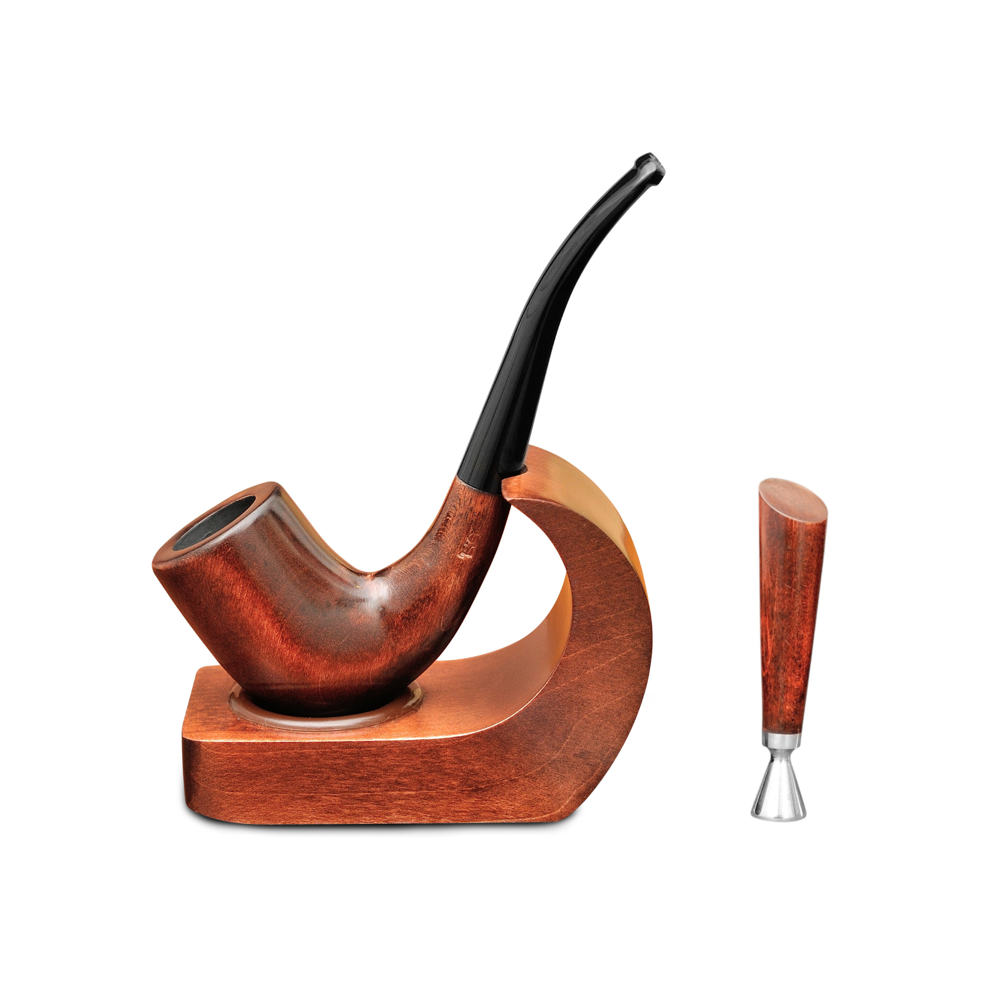 Курительная трубка KAFpipe KAF2 №231 с подставкой/тампером Груша