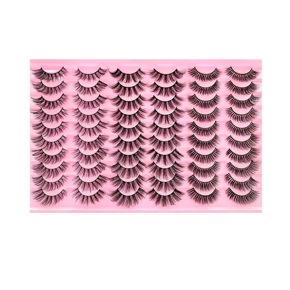 Набор накладных объемных 3D ресниц разных стилей 30 пар Черный (3000003739)