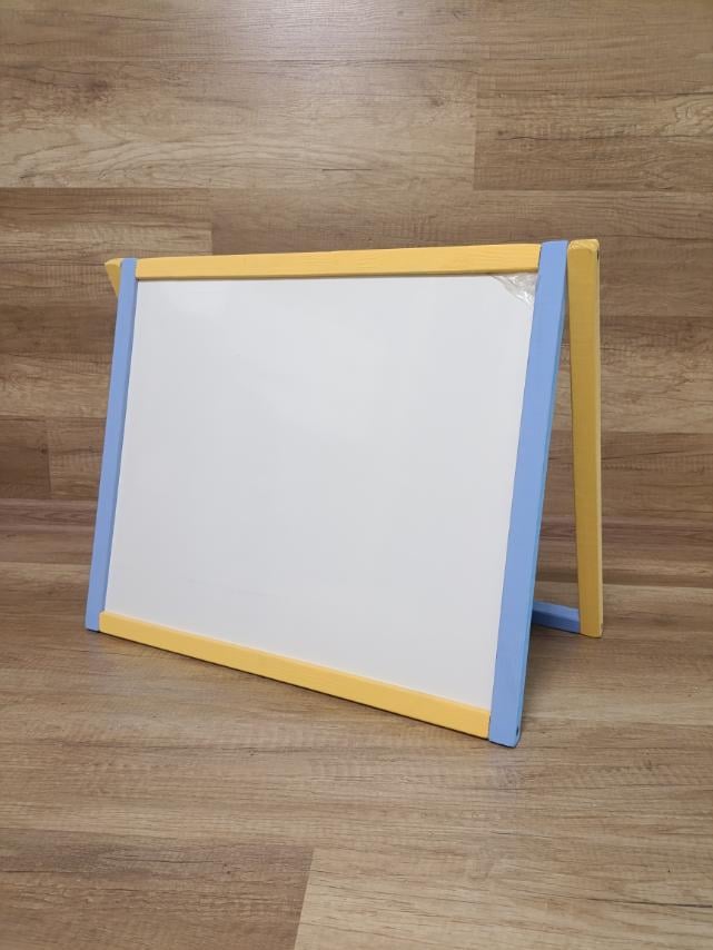 Дошка дитяча настільна маркерно-крейдова магнітна двостороння Жовто-синій (DMK/2) - фото 2 Дошка дитяча настільна маркерно-крейдова магнітна двостороння Жовто-синій (DMK/2) - фото 2
