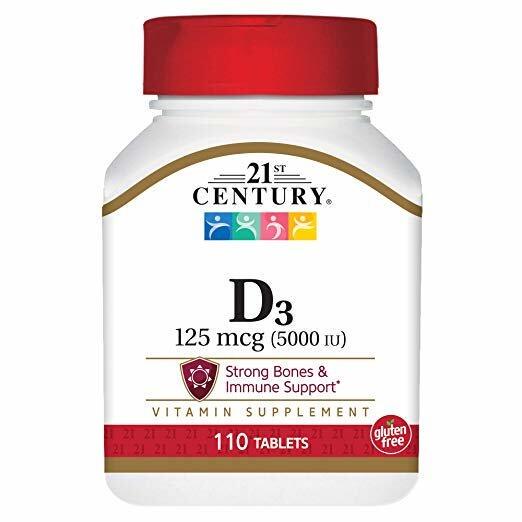 Витамин D3 21st Century Vitamin D3 125mcg 5000 IU 110 tablets
