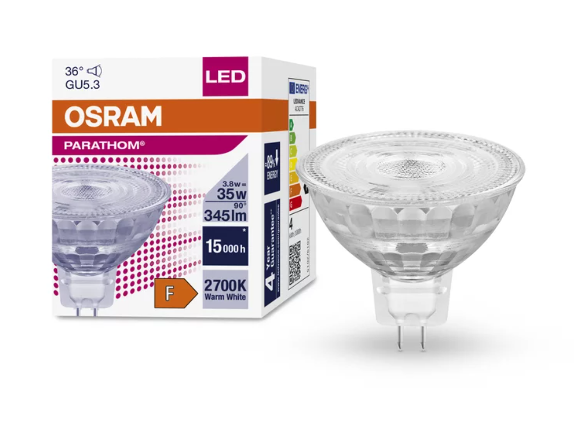 Лампа рефлекторная Osram Led 50x44 мм 3,8 W 345 lm IP20 GU5.3 2700K (4058075796638) - фото 2