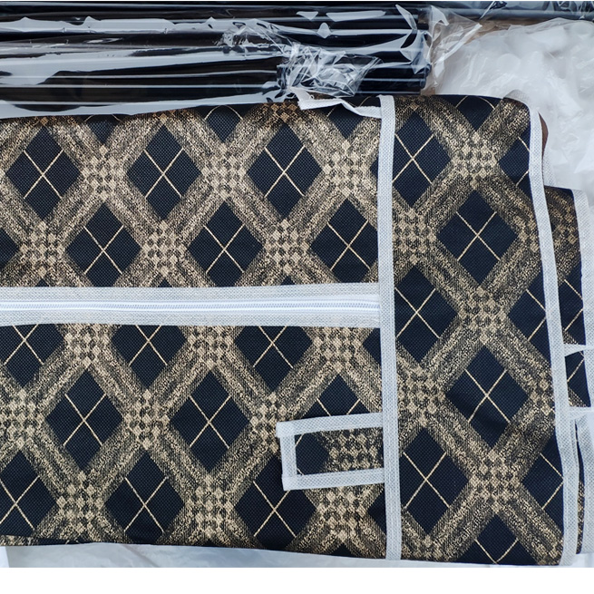 Шкаф органайзер тканевый HCX-105NT сборной Черный/Золотой - фото 5 Шкаф органайзер тканевый HCX-105NT сборной Черный/Золотой - фото 5