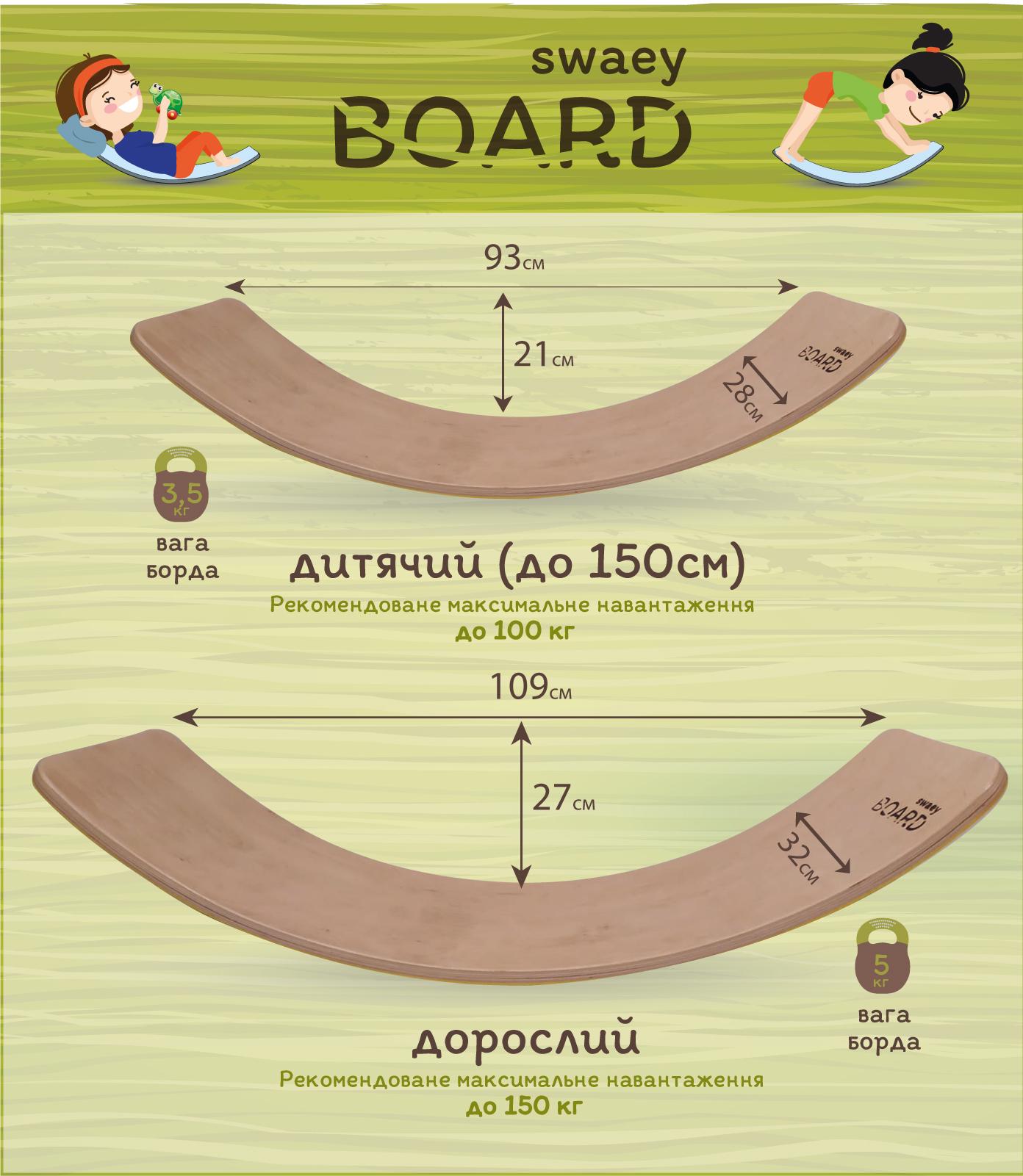 Рокерборд SwaeyBoard Big с защитой для пальцев 109x32x2 см Оранжевый - фото 6