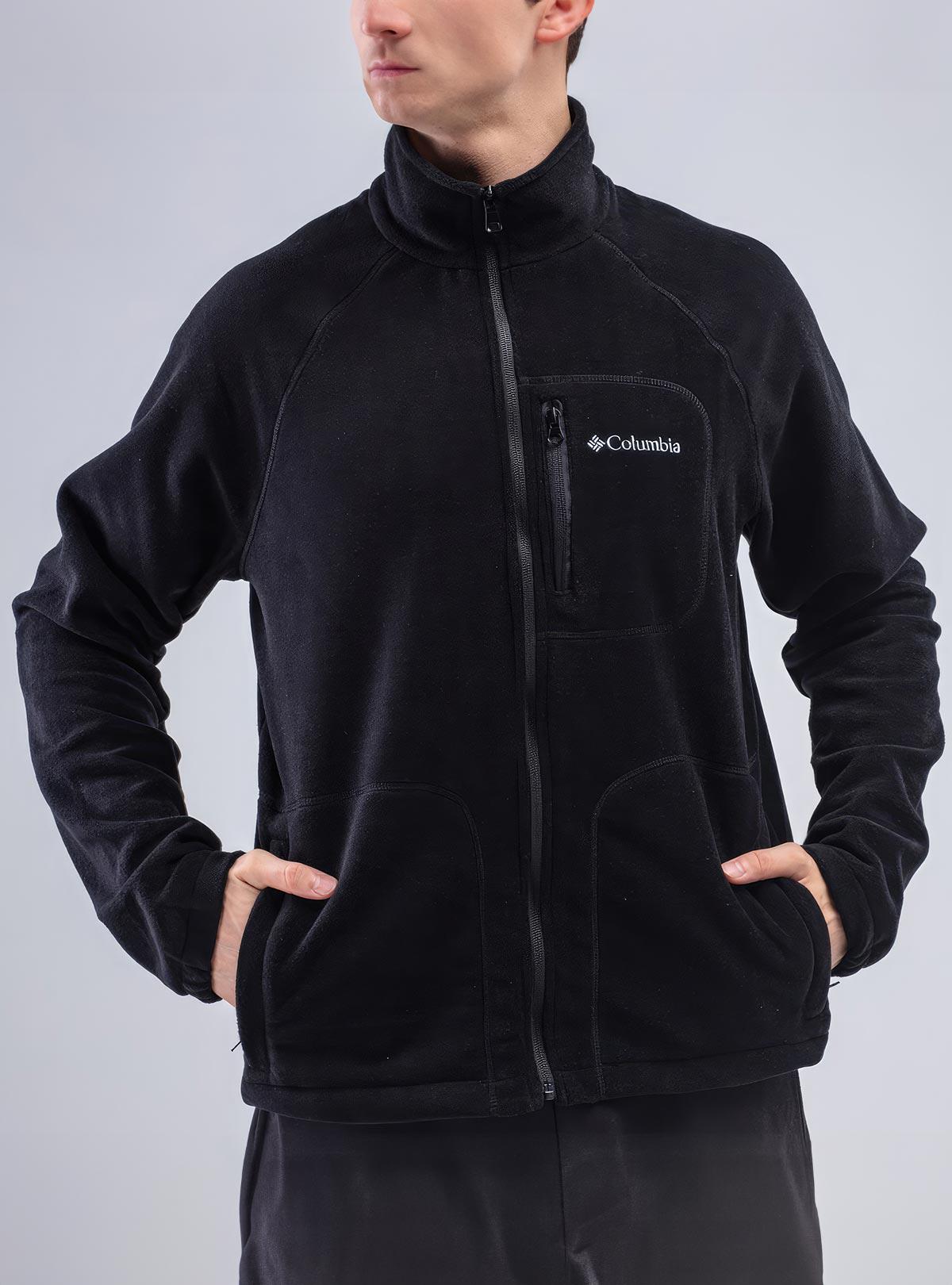 Кофта флісова чоловіча Columbia з кишенями на блискавці зимова спортивна XXXL Чорний (73401) - фото 8 Кофта флісова чоловіча Columbia з кишенями на блискавці зимова спортивна XXXL Чорний (73401) - фото 8