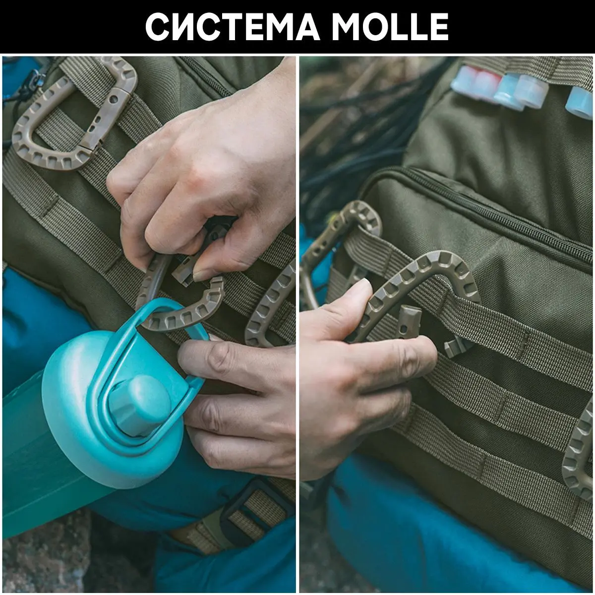 Рюкзак тактичний Tigernu T-B9007B 28 л 17'' Хакі - фото 8