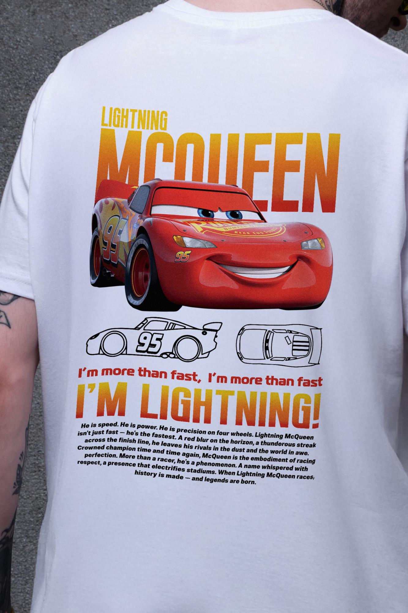 Футболка мужская Without с принтом Mcqueen оверсайз S/M White (S8049654) - фото 2 Футболка мужская Without с принтом Mcqueen оверсайз S/M White (S8049654) - фото 2