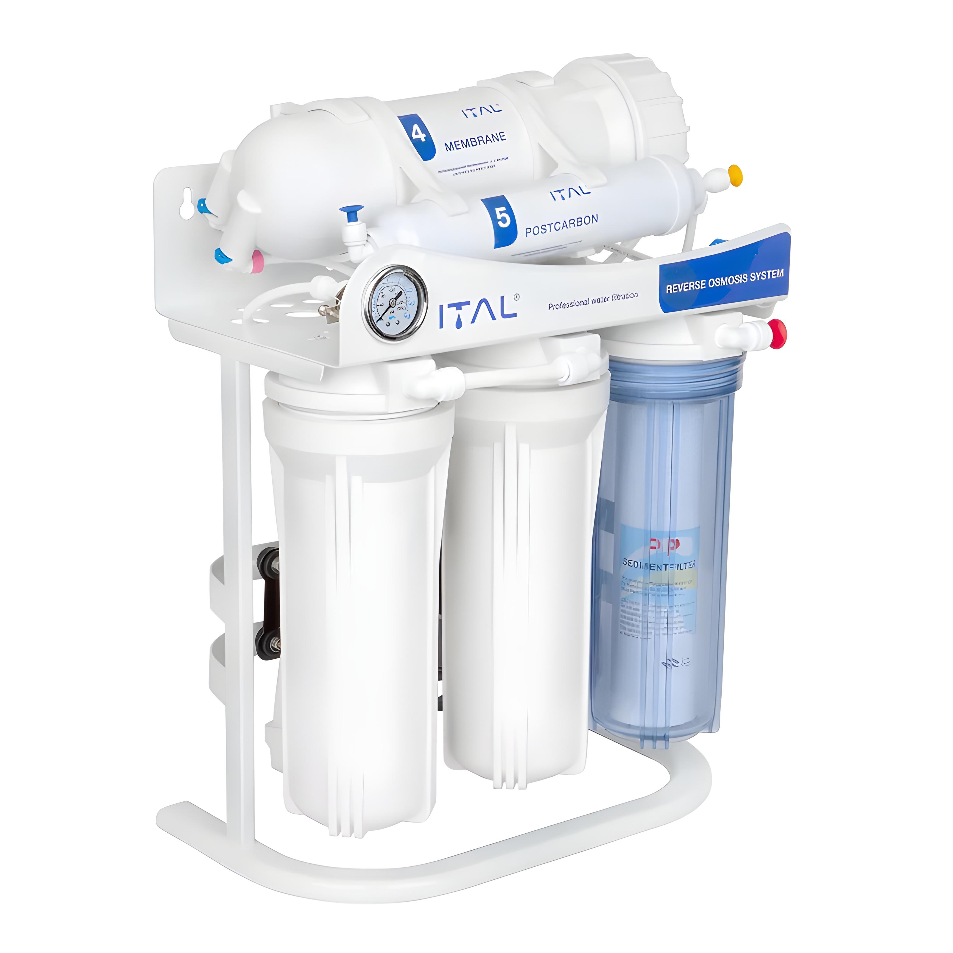 Фильтр обратного осмоса ITAL 5-300P 5-ступенчатая помпа мембрана 300 галлон (SQ-1048008)