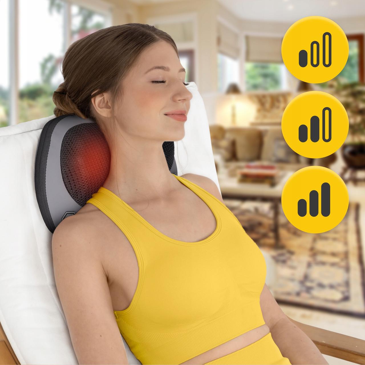 Подушка-масажер 4FIZJO Shiatsu Pro+ Black (P-5907739319159) - фото 7 Подушка-масажер 4FIZJO Shiatsu Pro+ Black (P-5907739319159) - фото 7