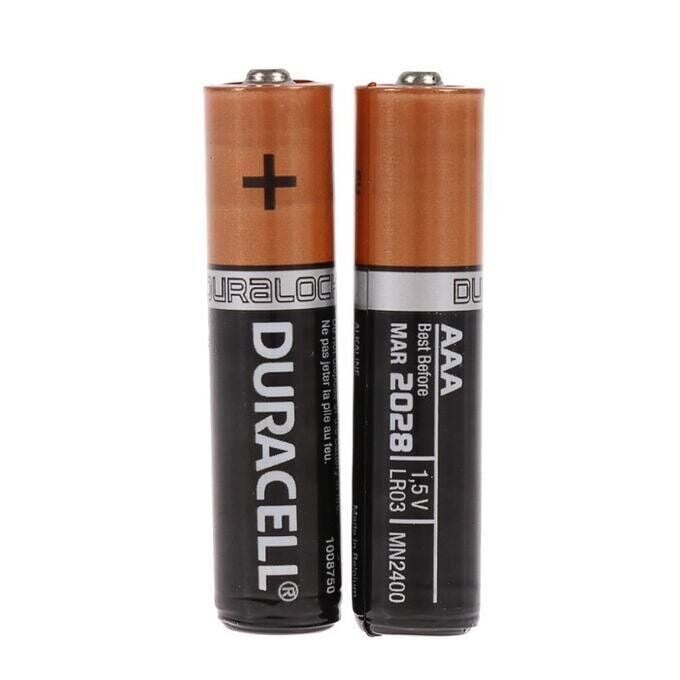 Батарейки лужні Duracell AAA LR03 MN2400 Basic 2 шт.