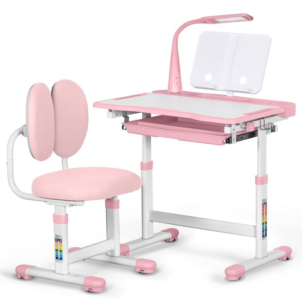 Комплект меблів Evo-Kids (стіл+стілець+полиця+лампа) BD-20 PN