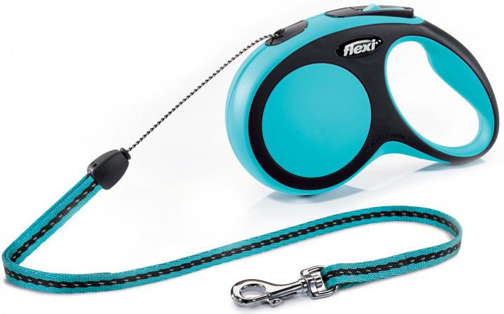 Рулетка-повідець FLEXI New Comfort S 8 м до 12 кг Синій (1151264314)
