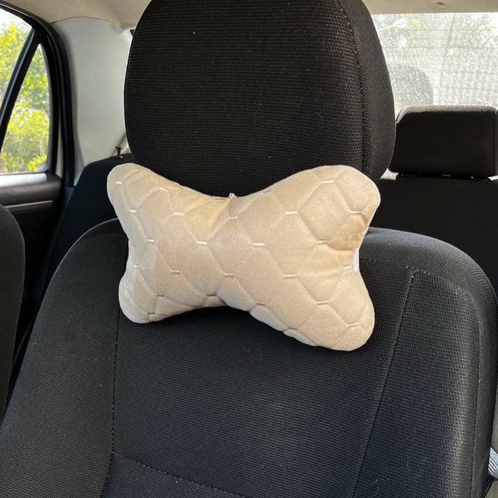 Подушка в машину 27x16x8 см Бежевый (24167315) - фото 1 Подушка в машину 27x16x8 см Бежевый (24167315) - фото 1