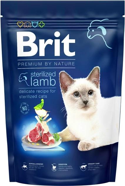 Корм для котів Brit Premium Cat Sterilised Lamb Ягня 1,5 кг