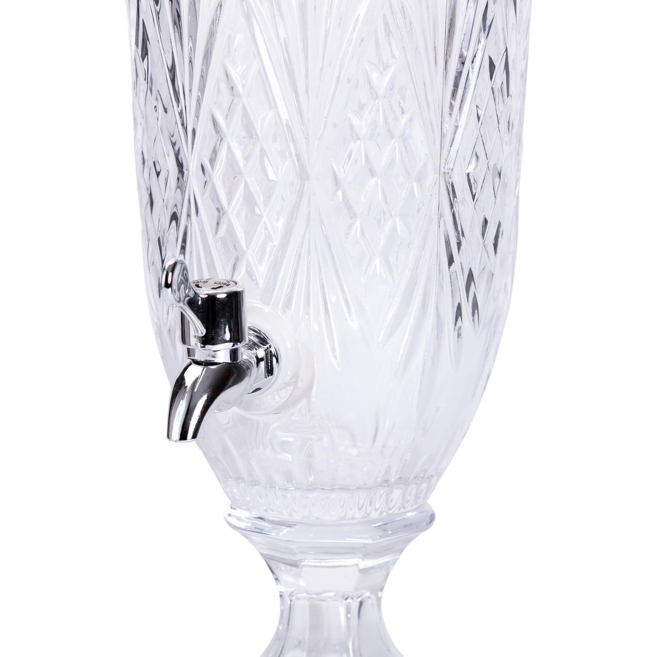 Лимонадница с краном на ножке стеклянная для напитков 2 л 46 см (HP-19-15) - фото 8 Лимонадница с краном на ножке стеклянная для напитков 2 л 46 см (HP-19-15) - фото 8