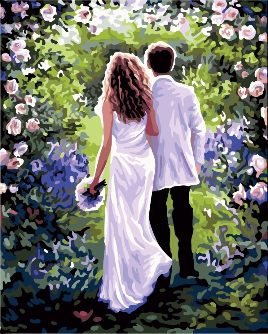 Картина за номерами Brushme "Молодята G390" 40х50 см (G390)